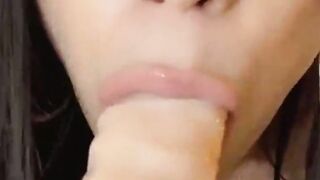 Tia Cyrus Sloppy Dildo Blowjob Snapchat Premium Porn Videos