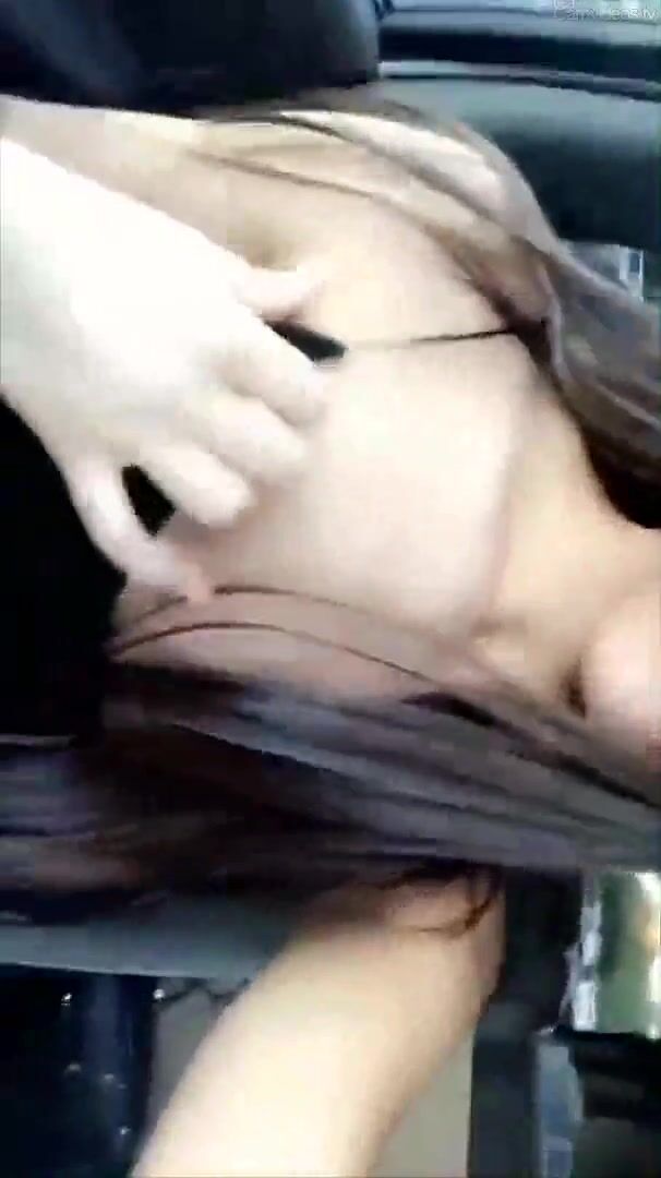 Rainey James vib orgasm public in car snapchat premium