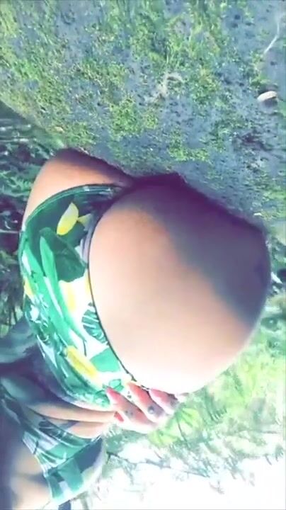 Taylor White bra forest teasing snapchat free