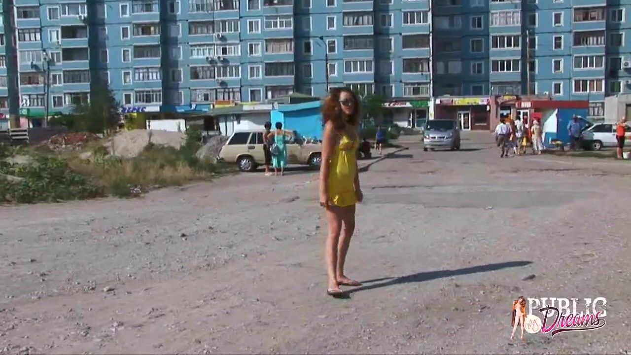 Public Dreams yellow dress girl flashing public place | ManyVids Free Porn  Videos - CamStreams.tv