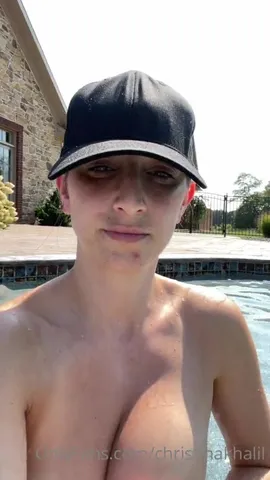 Christina khalil nude pool teasing video leaked