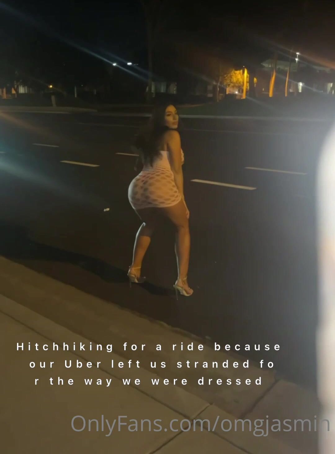 Omgjasmin hitch hiking gone wild like if i should drop what happens last it  s really rea onlyfans xxx videos - CamStreams.tv