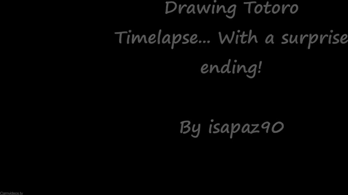 isapaz90 - Drawing Totoro time lapse Surprise end