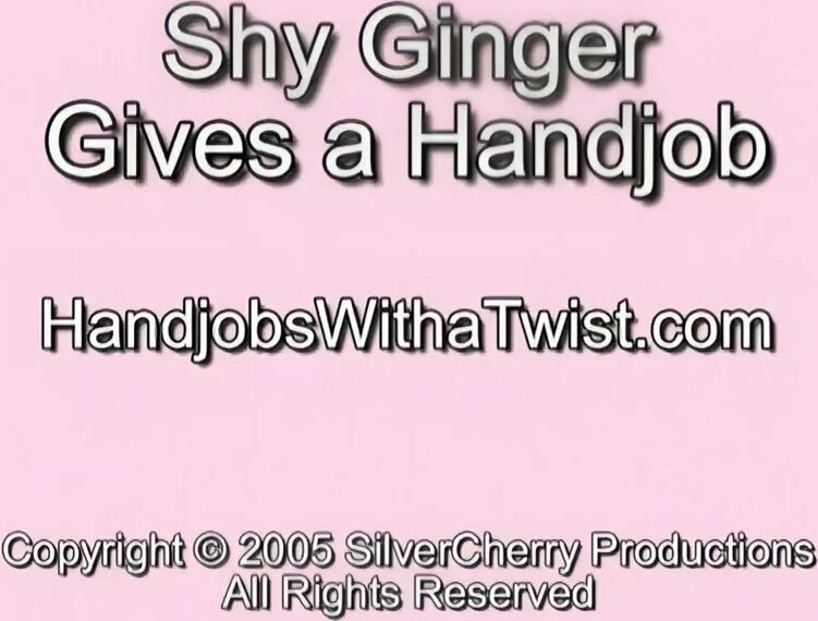 shy ginger handjob