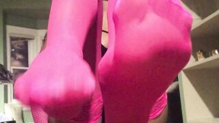 Hot Pink Stockings - Search Results for Casey kisses pink stockings 2 dildos
